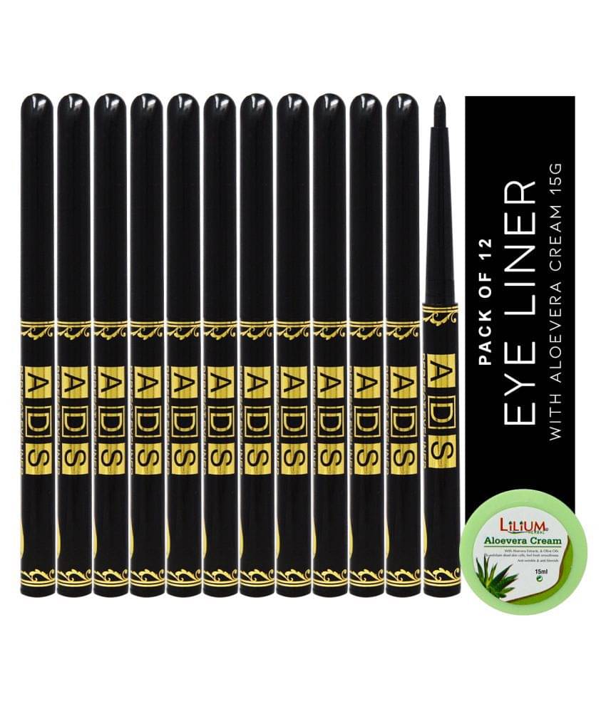     			ADS Perfect Waterproof Pencil Eyeliner Black 4 g