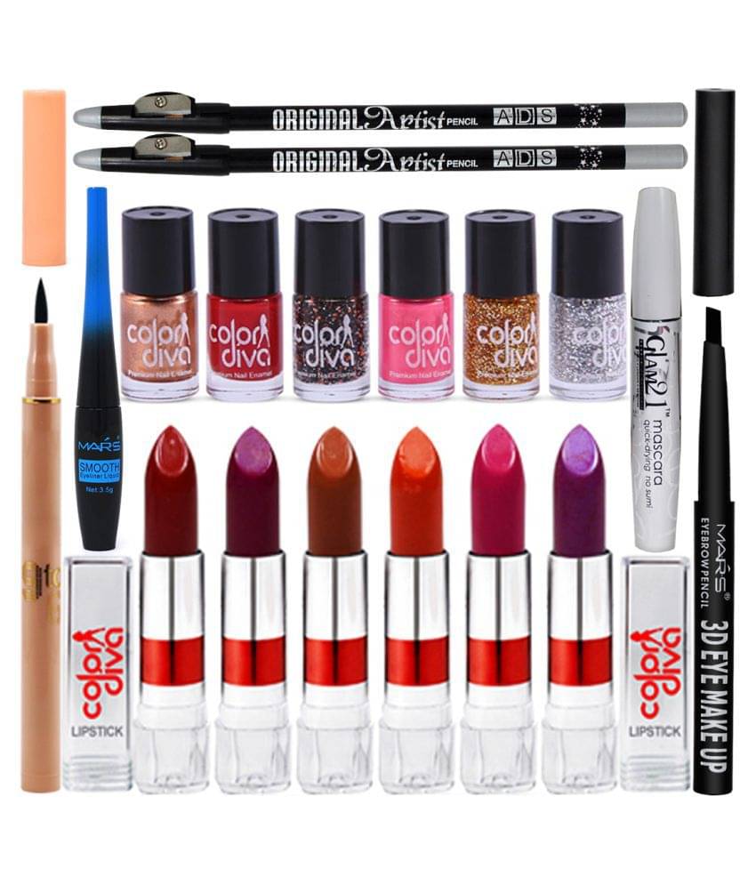 Adbeni Eyes Special Combo With Lipstick, Set of 18, GC1093 Makeup Kit 29 Adbeni Eyes Special Combo With Lipstick, Set of 18, GC1093 Makeup Kit 29
