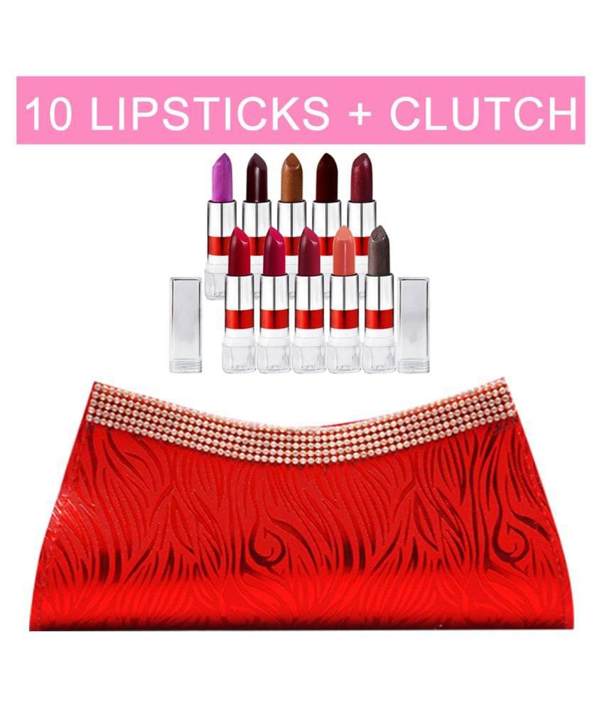     			Adbeni Lipstick 10pc with free Clutch Makeup Kit 100