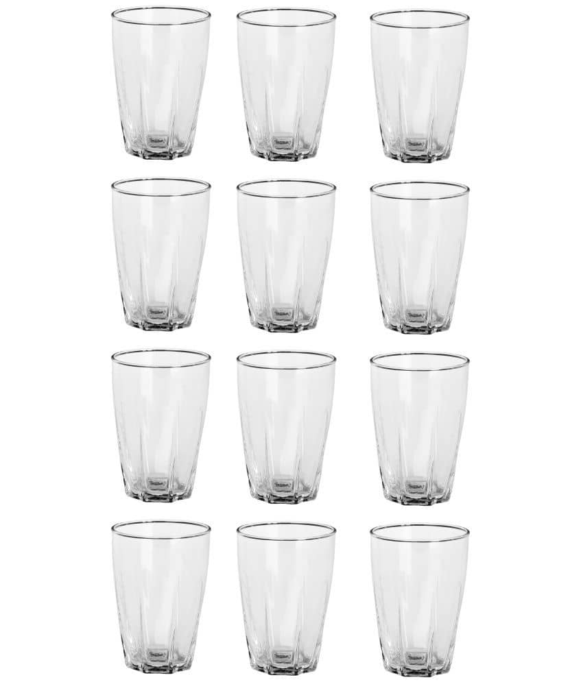 Afast Water/Juice  Glasses Set,  280 ML - (Pack Of 12)