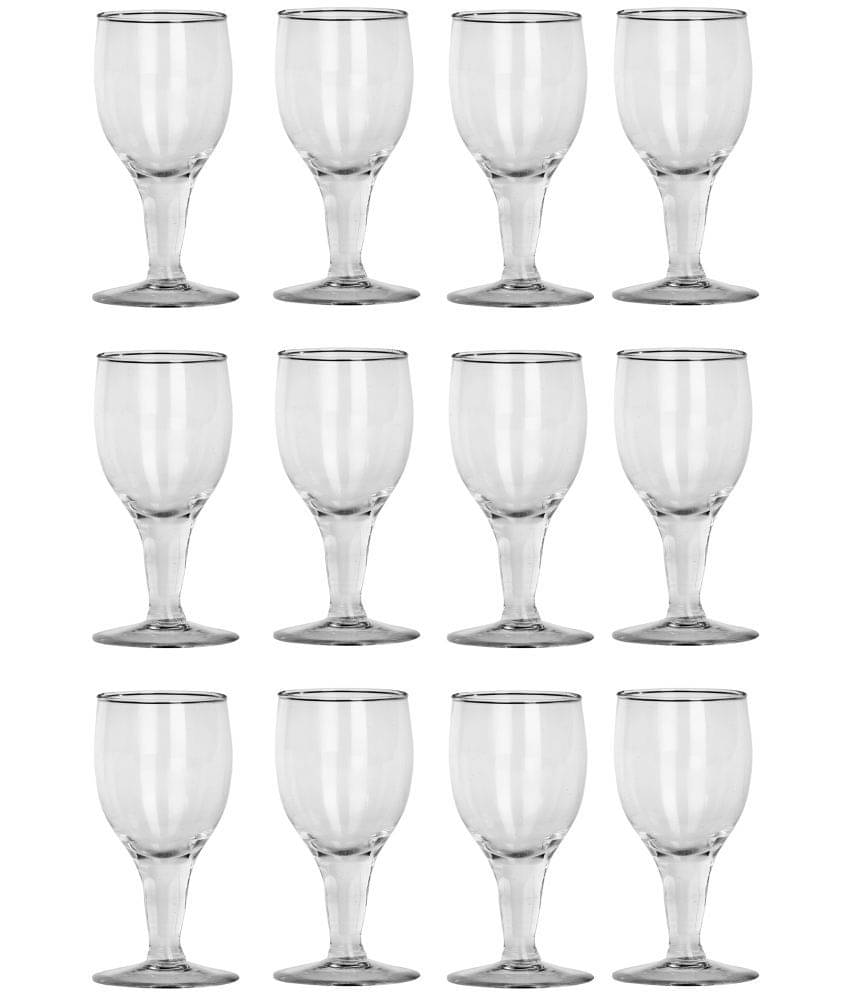     			Afast Glass Wine Glasses, Clear, Pack Of 12, 200 ml