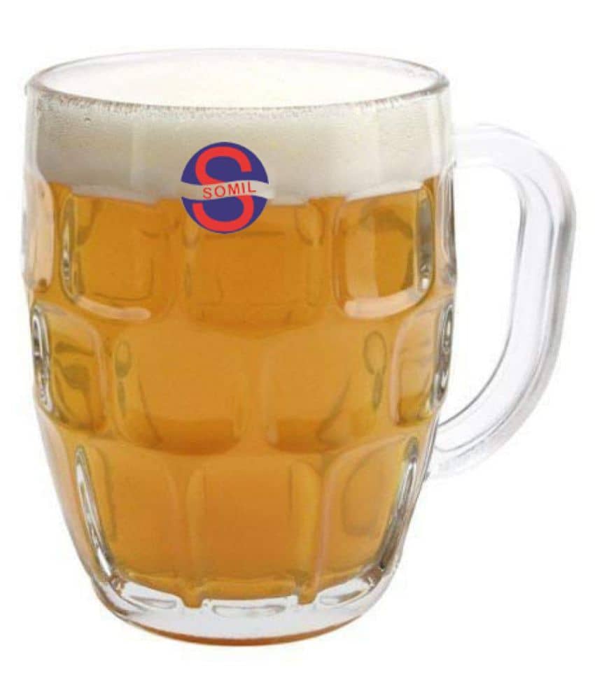 Afast Beer Mug Glass,  550 ML - (Pack Of 1)
