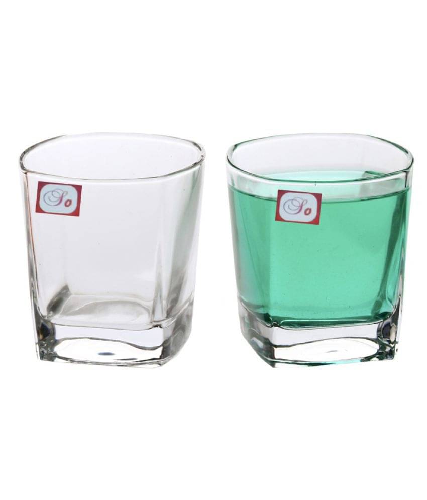     			Afast Glass Glasses, Clear, Pack Of 2, 180 ml