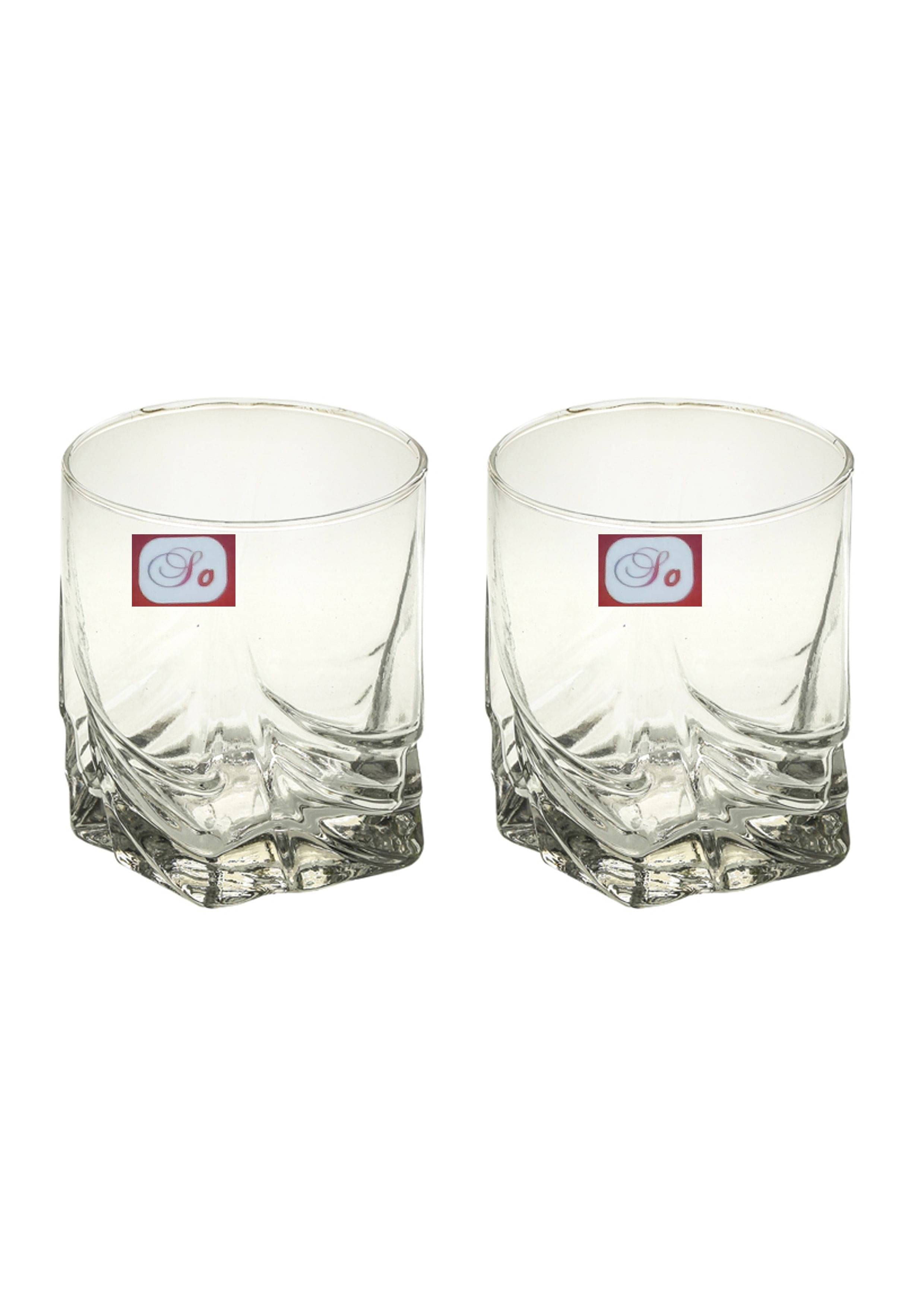     			Afast Glass Glasses, Clear, Pack Of 2, 200 ml
