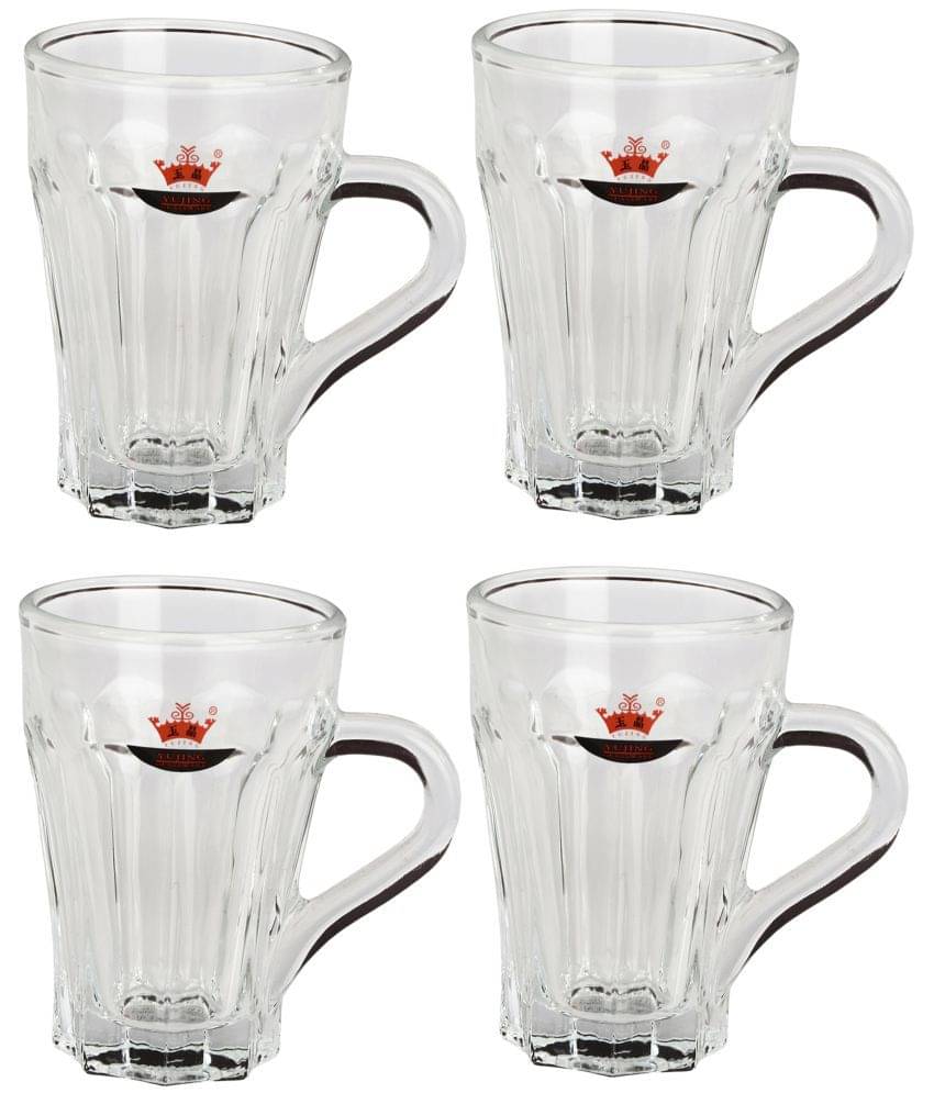     			Afast Glass Tea, Coffee Cup Set, Transparent, Pack Of 4, 100 ml