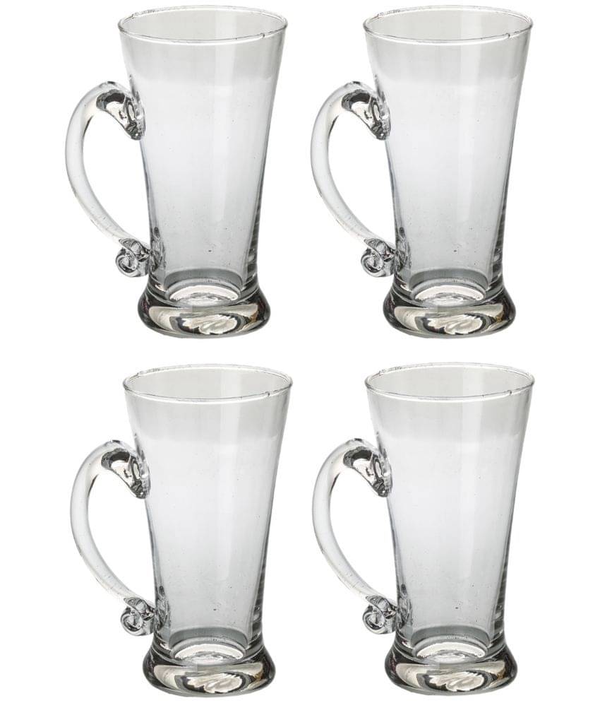     			Afast Glass Beer Glasses, Transparent, Pack Of 4, 250 ml
