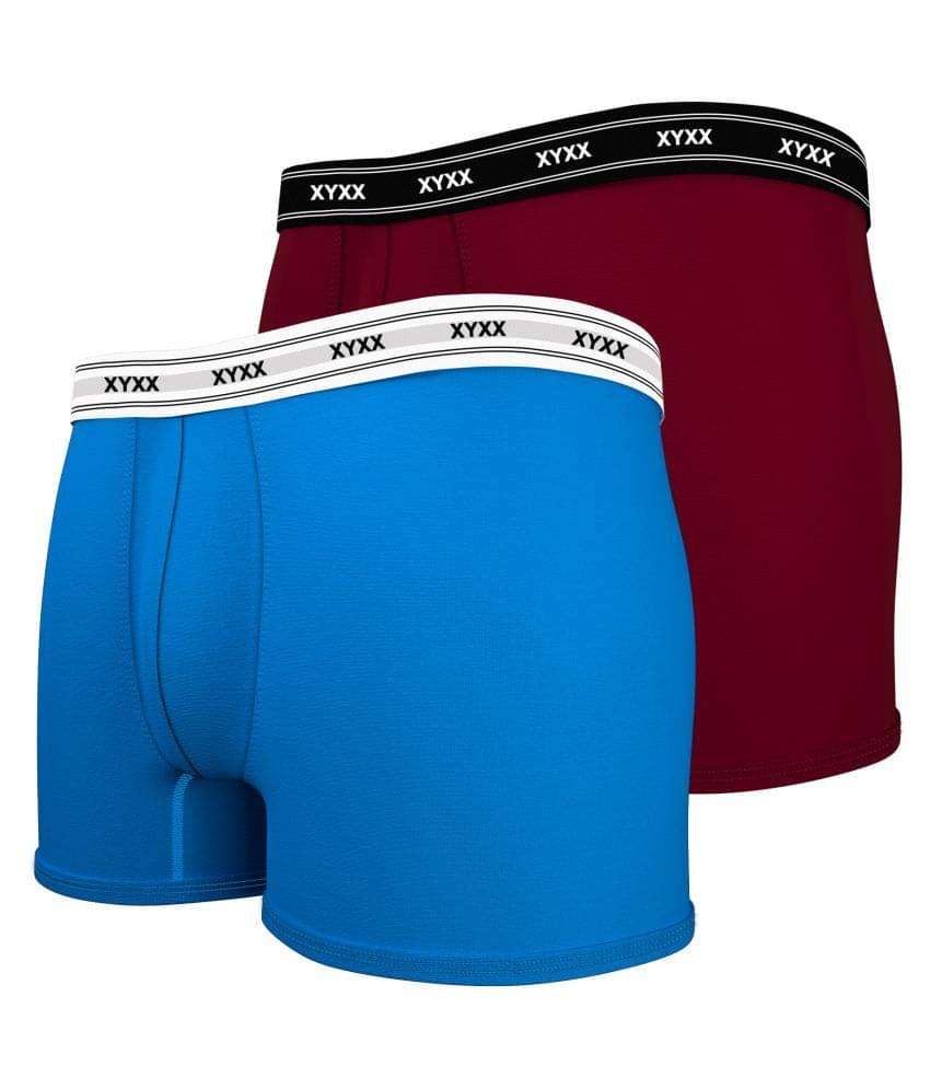 XYXX Pack of 2 Cotton Blend Trunk For Men's ( Multi ) XYXX Pack of 2 Cotton Blend Trunk For Men's ( Multi )