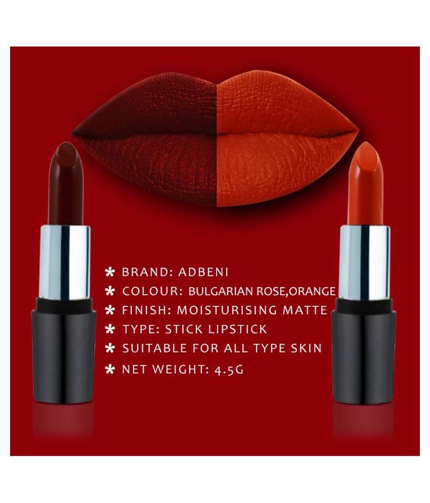     			Adbeni Moisturizing Lipstick  (Toya-001A-111-117) Multi Pack of 2 4 g