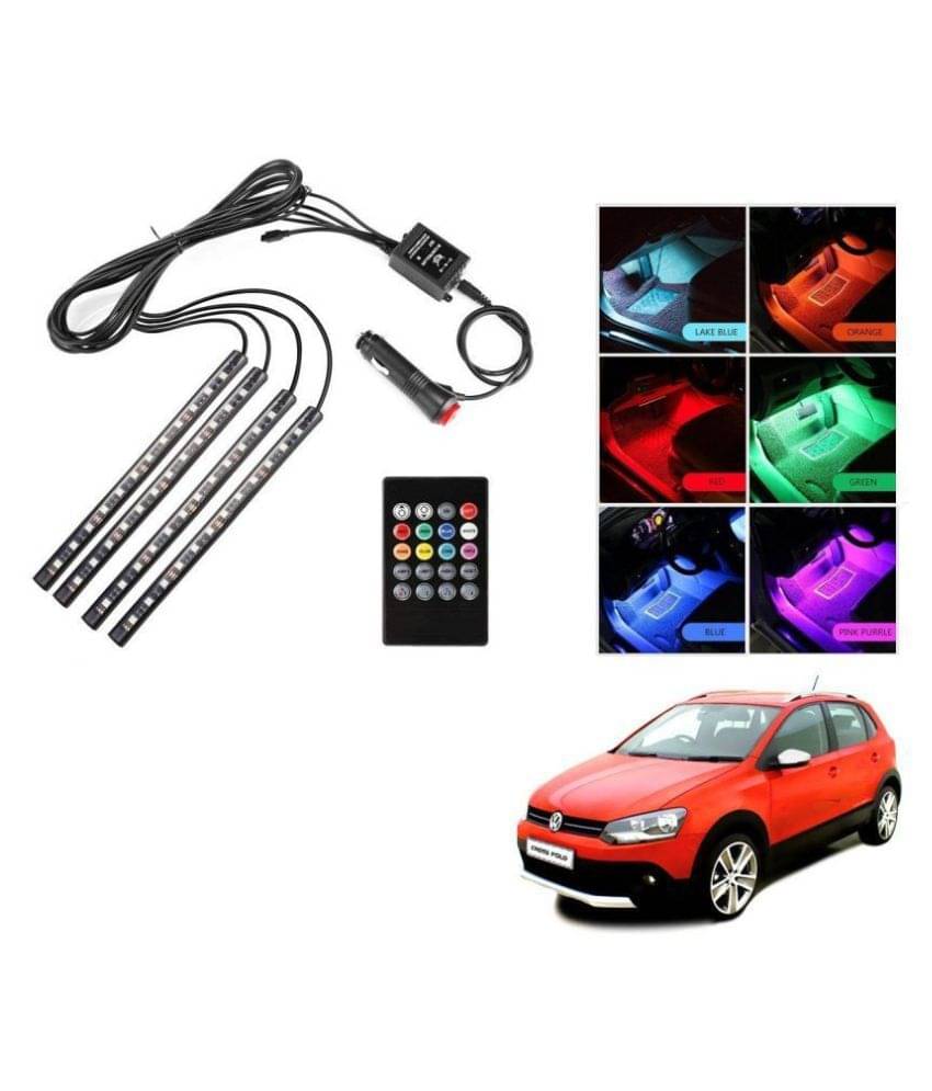 AutoRight Atmosphere Light LED Wireless Remote Music Controller Car Interior Strip Light Lamp Kit For Volkswagen Cross Polo AutoRight Atmosphere Light LED Wireless Remote Music Controller Car Interior Strip Light Lamp Kit For Volkswagen Cross Polo