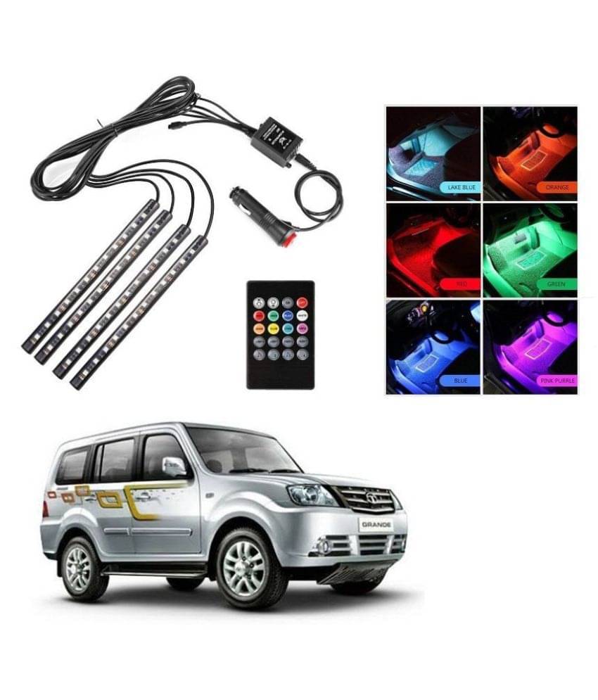     			AutoRight Atmosphere Light LED Wireless Remote Music Controller Car Interior Strip Light Lamp Kit For Tata Sumo Grande
