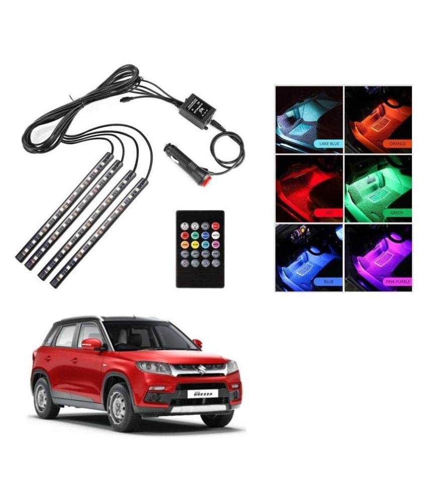 AutoRight Atmosphere Light LED Wireless Remote Music Controller Car Interior Strip Light Lamp Kit For Maruti Vitara Brezza AutoRight Atmosphere Light LED Wireless Remote Music Controller Car Interior Strip Light Lamp Kit For Maruti Vitara Brezza