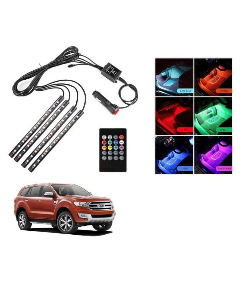 AutoRight Atmosphere Light LED Wireless Remote Music Controller Car Interior Strip Light Lamp Kit For Ford Endeavour AutoRight Atmosphere Light LED Wireless Remote Music Controller Car Interior Strip Light Lamp Kit For Ford Endeavour