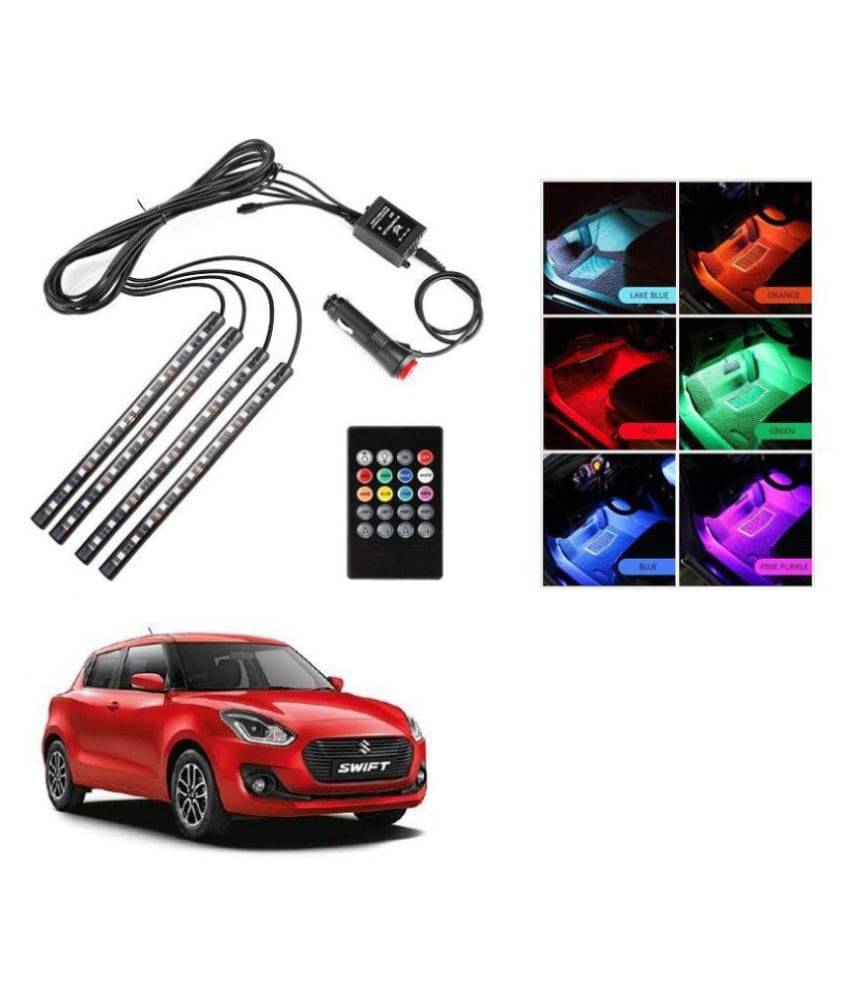 AutoRight Atmosphere Light LED Wireless Remote Music Controller Car Interior Strip Light Lamp Kit For Maruti Swift AutoRight Atmosphere Light LED Wireless Remote Music Controller Car Interior Strip Light Lamp Kit For Maruti Swift