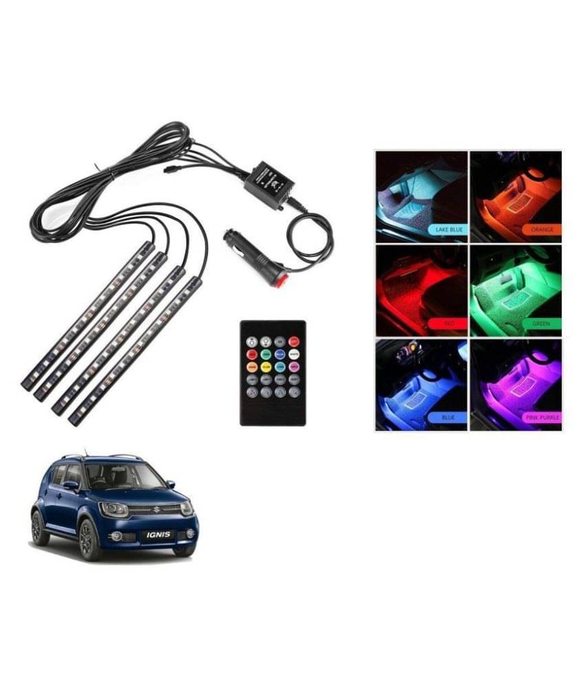 AutoRight Atmosphere Light LED Wireless Remote Music Controller Car Interior Strip Light Lamp Kit For Maruti Ignis AutoRight Atmosphere Light LED Wireless Remote Music Controller Car Interior Strip Light Lamp Kit For Maruti Ignis