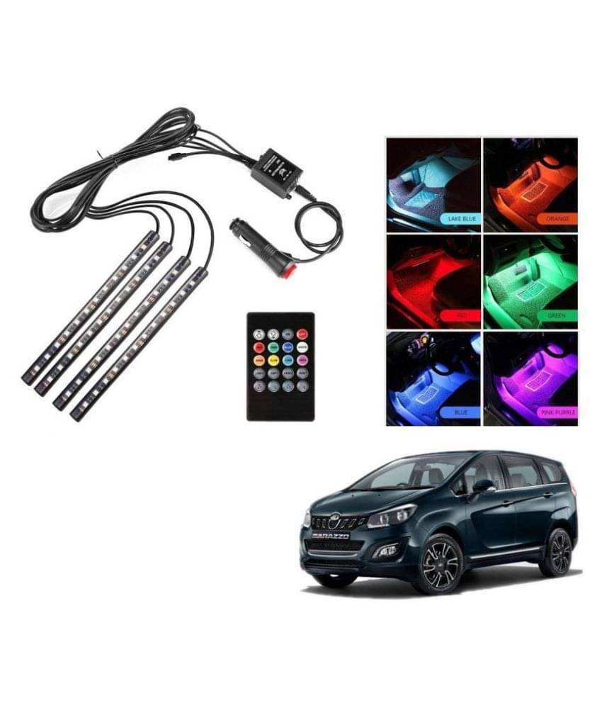     			AutoRight Atmosphere Light LED Wireless Remote Music Controller Car Interior Strip Light Lamp Kit For Mahindra Marazzo