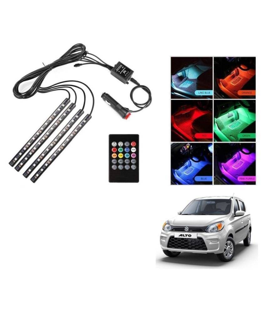 AutoRight Atmosphere Light LED Wireless Remote Music Controller Car Interior Strip Light Lamp Kit For Maruti Alto AutoRight Atmosphere Light LED Wireless Remote Music Controller Car Interior Strip Light Lamp Kit For Maruti Alto