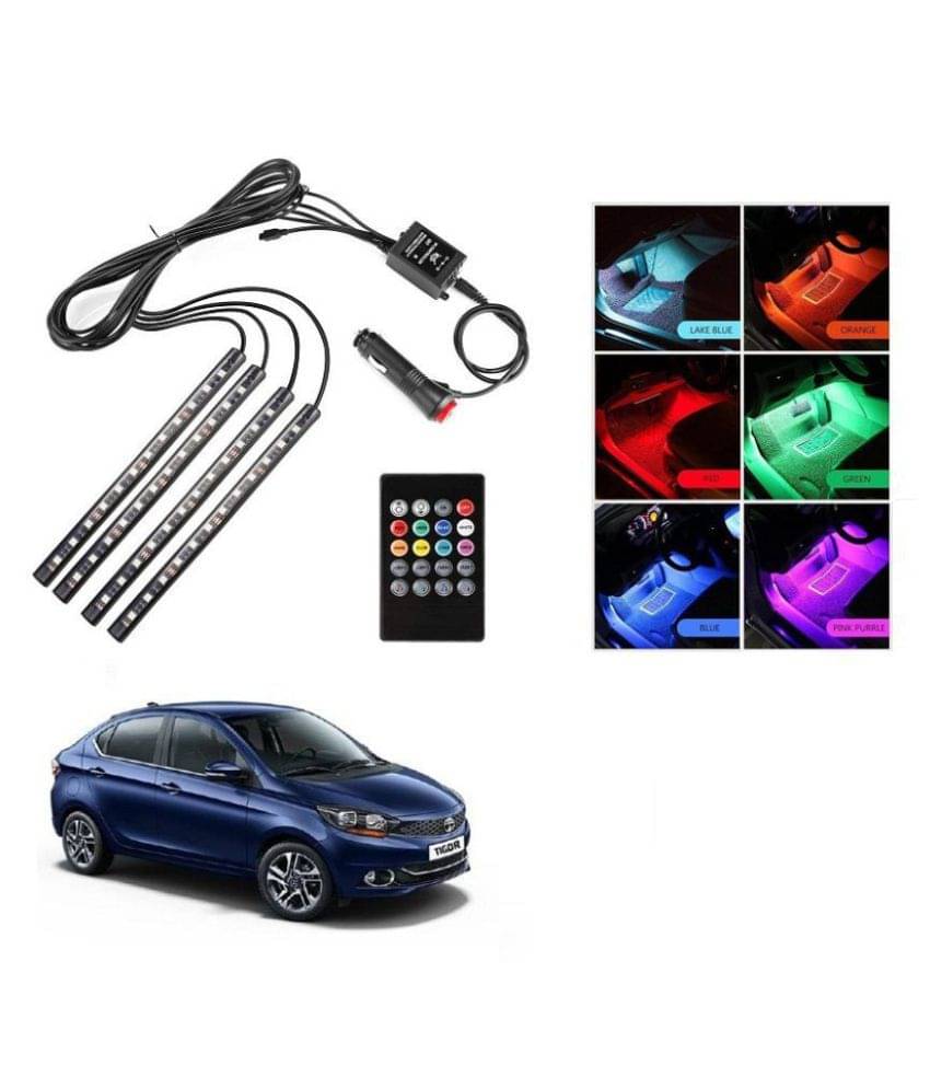 AutoRight Atmosphere Light LED Wireless Remote Music Controller Car Interior Strip Light Lamp Kit For Tata Tigor AutoRight Atmosphere Light LED Wireless Remote Music Controller Car Interior Strip Light Lamp Kit For Tata Tigor