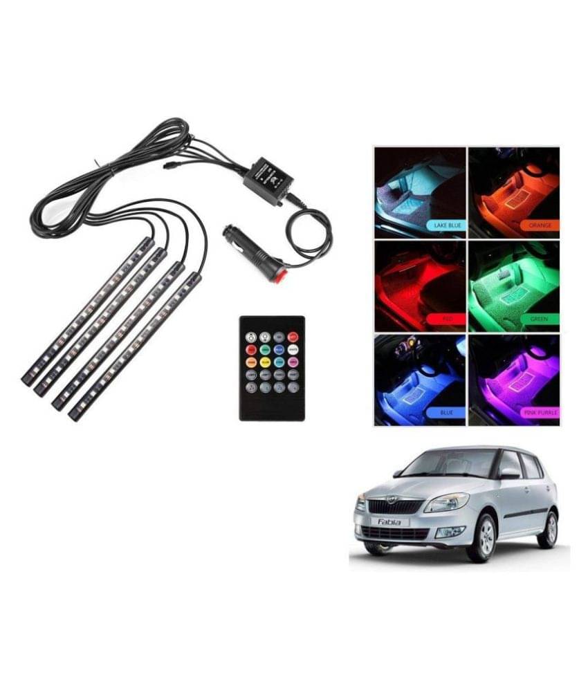 AutoRight Atmosphere Light LED Wireless Remote Music Controller Car Interior Strip Light Lamp Kit For Skoda Fabia AutoRight Atmosphere Light LED Wireless Remote Music Controller Car Interior Strip Light Lamp Kit For Skoda Fabia