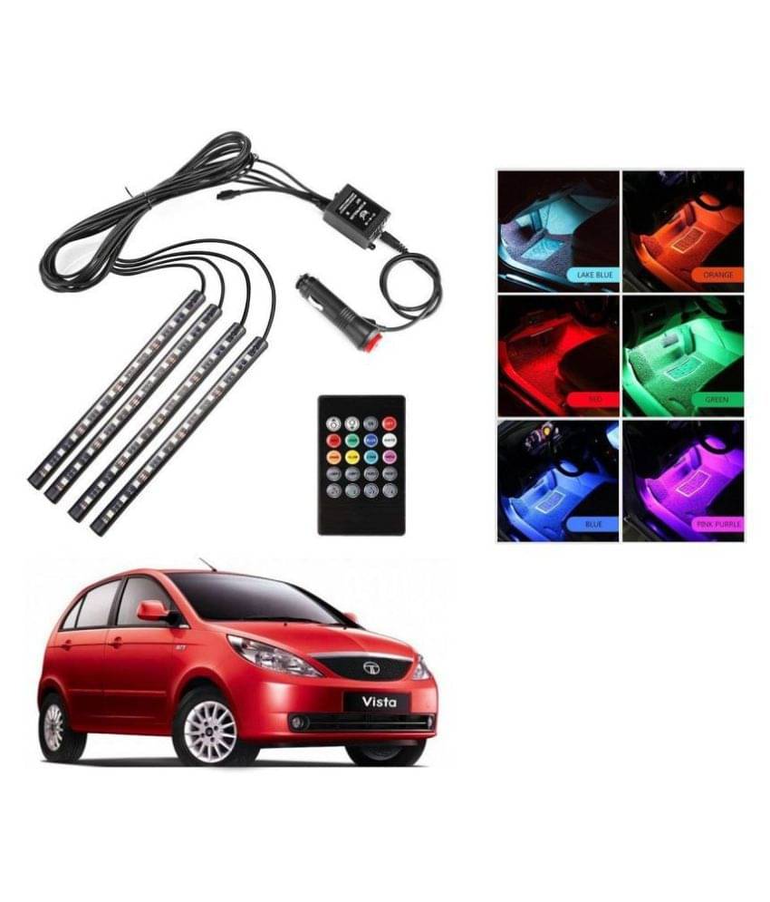 AutoRight Atmosphere Light LED Wireless Remote Music Controller Car Interior Strip Light Lamp Kit For Tata Vista AutoRight Atmosphere Light LED Wireless Remote Music Controller Car Interior Strip Light Lamp Kit For Tata Vista