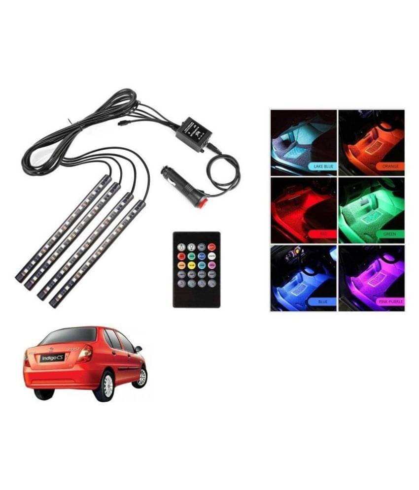AutoRight Atmosphere Light LED Wireless Remote Music Controller Car Interior Strip Light Lamp Kit For Tata Indigo CS AutoRight Atmosphere Light LED Wireless Remote Music Controller Car Interior Strip Light Lamp Kit For Tata Indigo CS