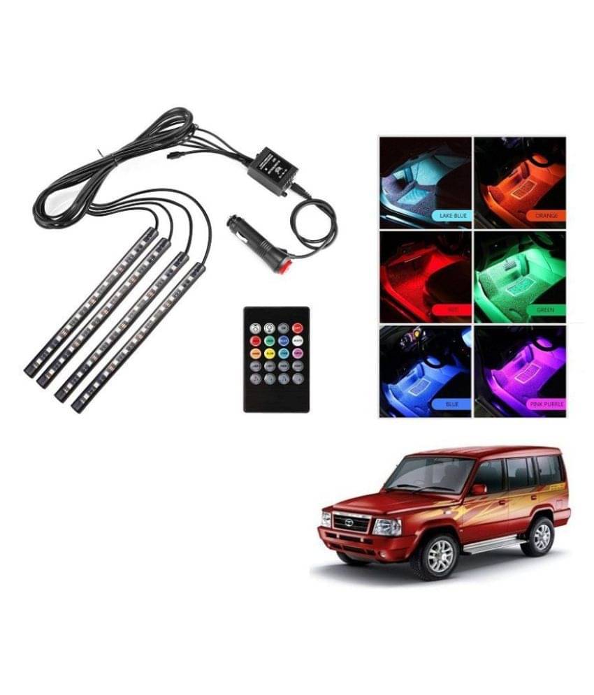     			AutoRight Atmosphere Light LED Wireless Remote Music Controller Car Interior Strip Light Lamp Kit For Tata Sumo