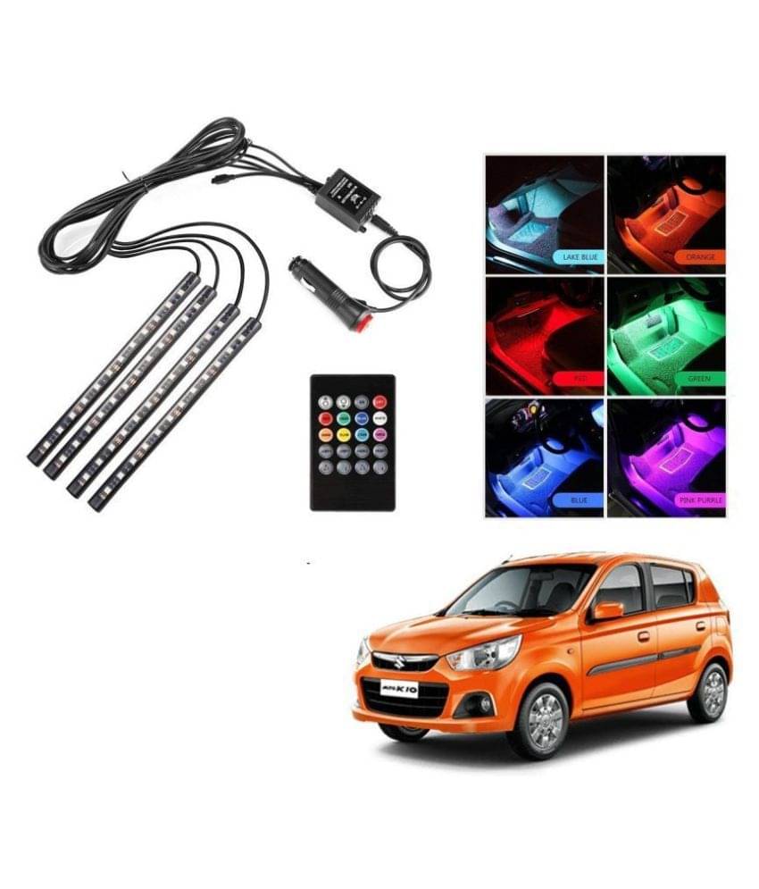 AutoRight Atmosphere Light LED Wireless Remote Music Controller Car Interior Strip Light Lamp Kit For Maruti Alto K10 AutoRight Atmosphere Light LED Wireless Remote Music Controller Car Interior Strip Light Lamp Kit For Maruti Alto K10