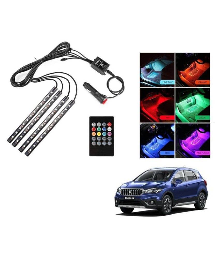     			AutoRight Atmosphere Light LED Wireless Remote Music Controller Car Interior Strip Light Lamp Kit For Maruti S-Cross