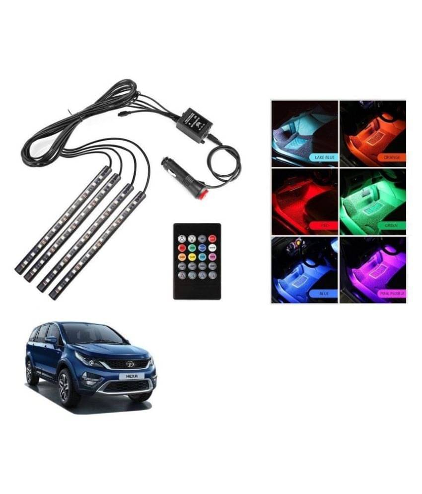     			AutoRight Atmosphere Light LED Wireless Remote Music Controller Car Interior Strip Light Lamp Kit For Tata Hexa
