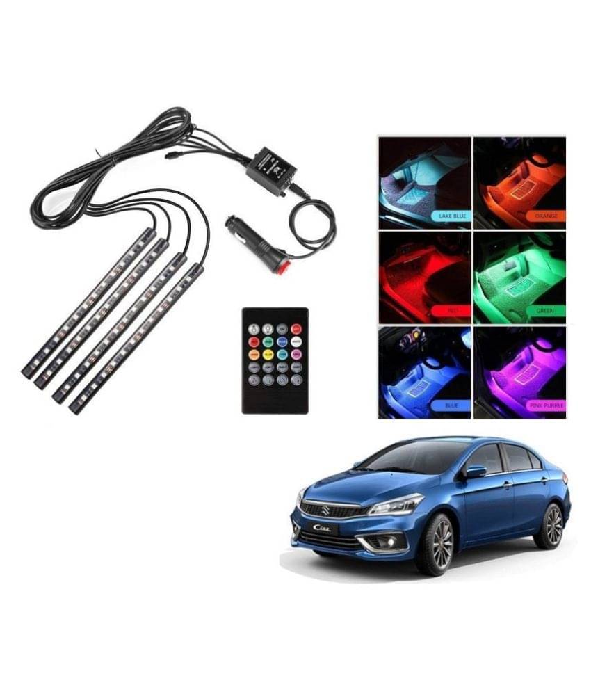 AutoRight Atmosphere Light LED Wireless Remote Music Controller Car Interior Strip Light Lamp Kit For Maruti Ciaz AutoRight Atmosphere Light LED Wireless Remote Music Controller Car Interior Strip Light Lamp Kit For Maruti Ciaz