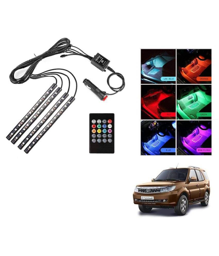 AutoRight Atmosphere Light LED Wireless Remote Music Controller Car Interior Strip Light Lamp Kit For Tata Safari Storme AutoRight Atmosphere Light LED Wireless Remote Music Controller Car Interior Strip Light Lamp Kit For Tata Safari Storme