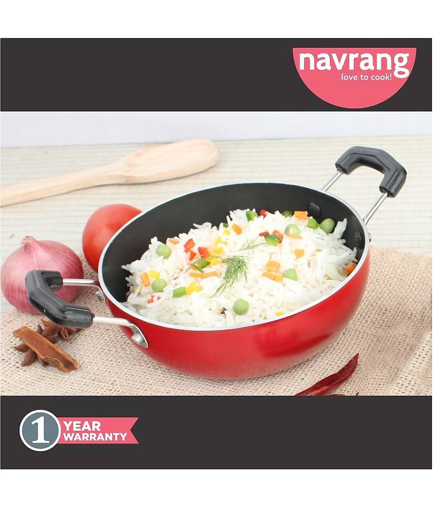 Navrang NON STICK KADAI SML Non-Stick Deep Kadhai 2000 mL