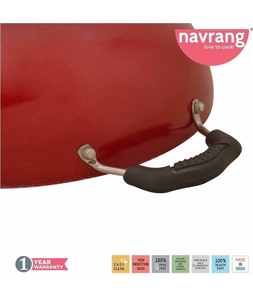 Navrang NON STICK KADAI SML Non-Stick Deep Kadhai 2000 mL