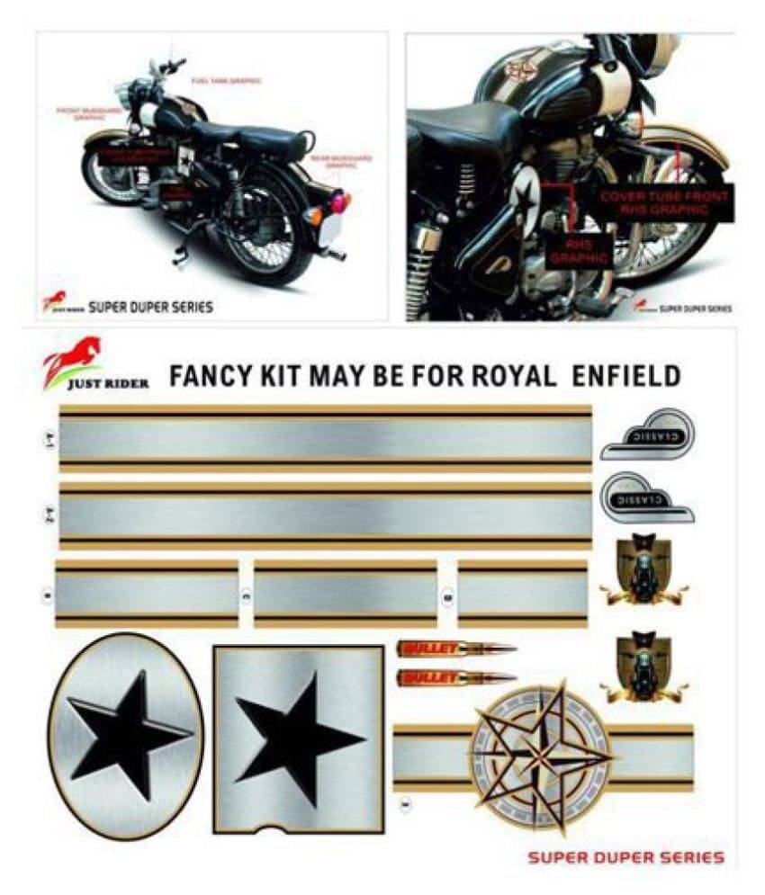     			Just Rider Royal Enfield Bullet In Car Sticker