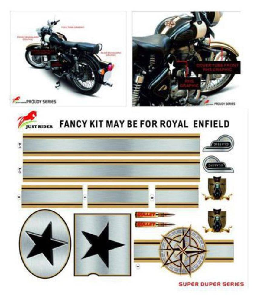     			Just Rider Royal Enfield Bullet In Car Sticker