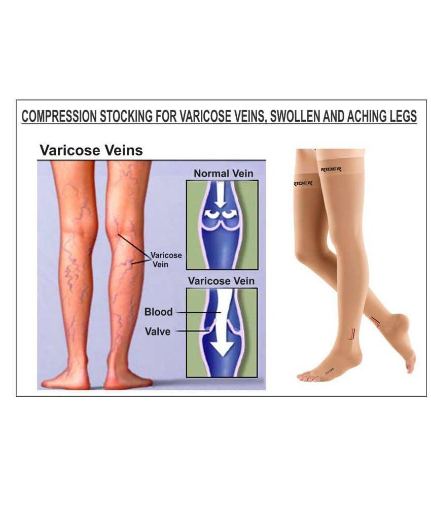 Just Rider Varicose Vein Stockings L