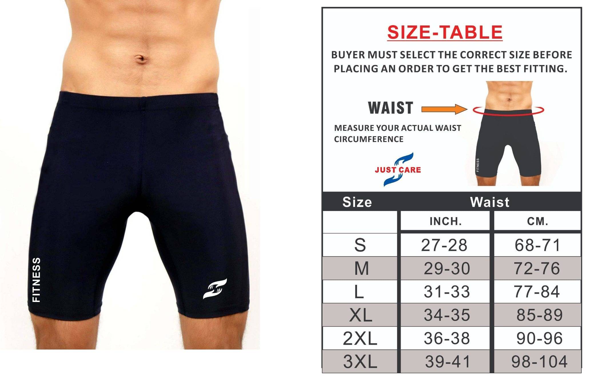     			Pro Gym Men Shorts Tights (Nylon) Skins for Gym, Running, Cycling, Swimming, Basketball, Cricket