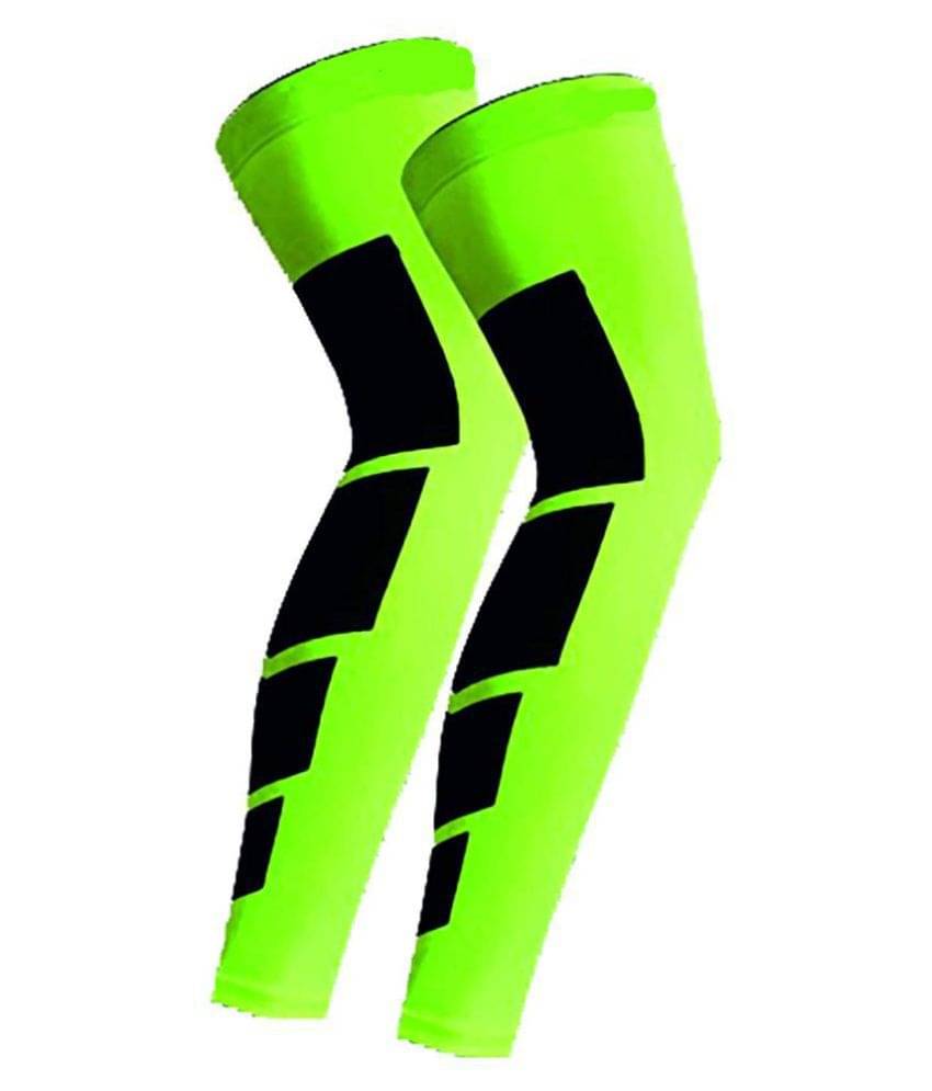     			Quada Leg Sleeves for Men, Women - Full Length Stretch Long Sleeve with Knee Support