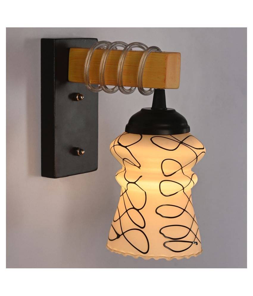 AFAST New Pendant Wood Fitting Shade Glass Wall Light Black - Pack of 1 AFAST New Pendant Wood Fitting Shade Glass Wall Light Black - Pack of 1