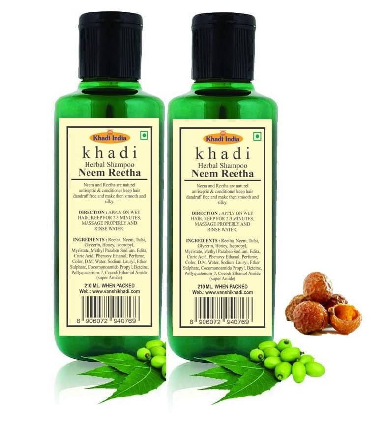     			Khadi Herbal Pure Neem Reetha Shampoo 420 mL Pack of 2