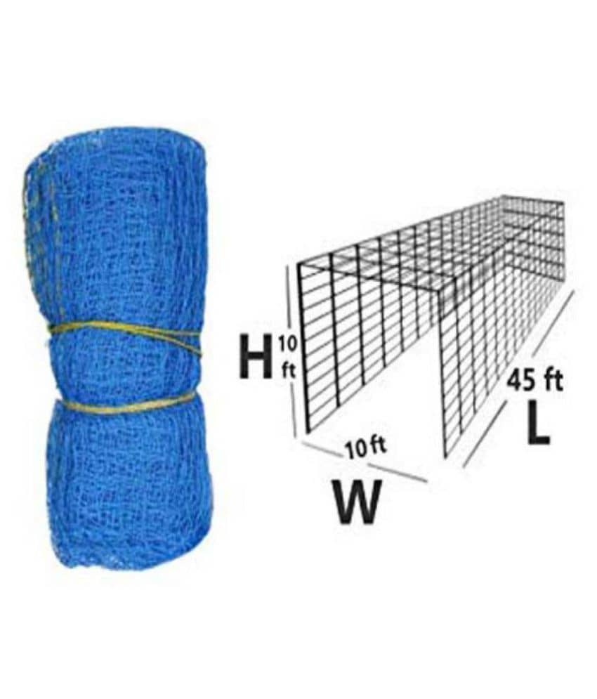 Emm Emm Premium Blue 100x10 Feet Cricket Net With Roof for Net Practice/Ball Barrier & Ball Protection - Sports and Fitness Equipment | Buy online on ZillyBuy
