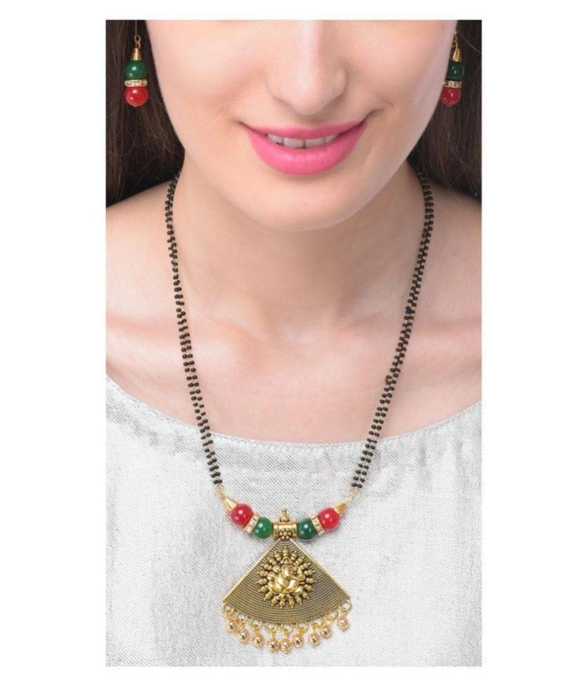 Bhagya Lakshmi Women's Pride Traditional Antique Ganesh JI Mangalsutra For Women Bhagya Lakshmi Women's Pride Traditional Antique Ganesh JI Mangalsutra For Women