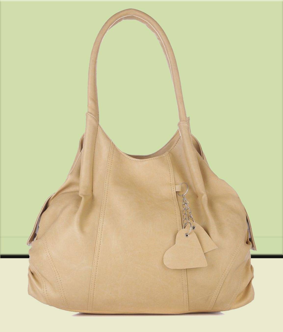     			Fostelo Shoulder Bag Faux Leather Set of 1 ( Beige )