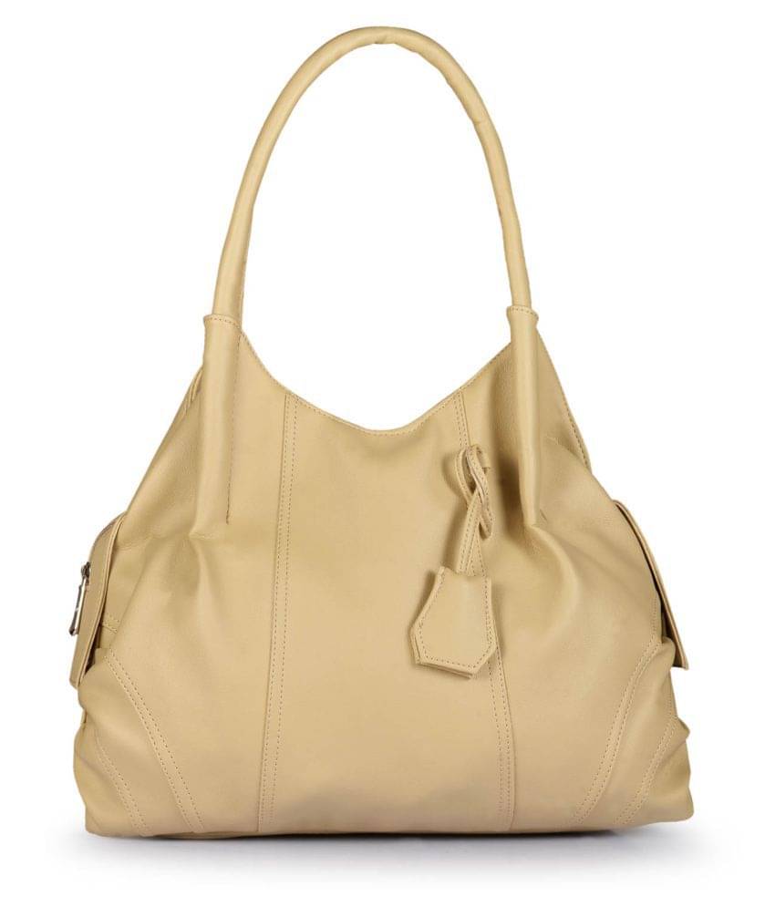     			Fostelo Beige P.U. Shoulder Bag