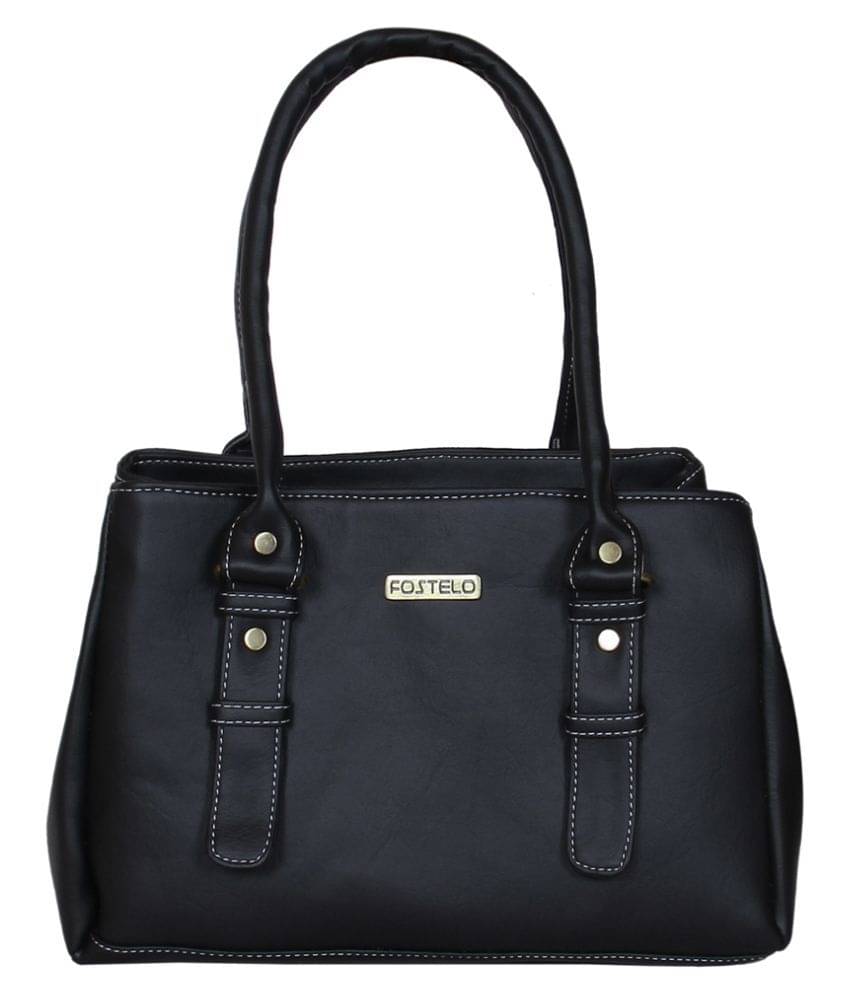     			Fostelo Black Fabric Shoulder Bag