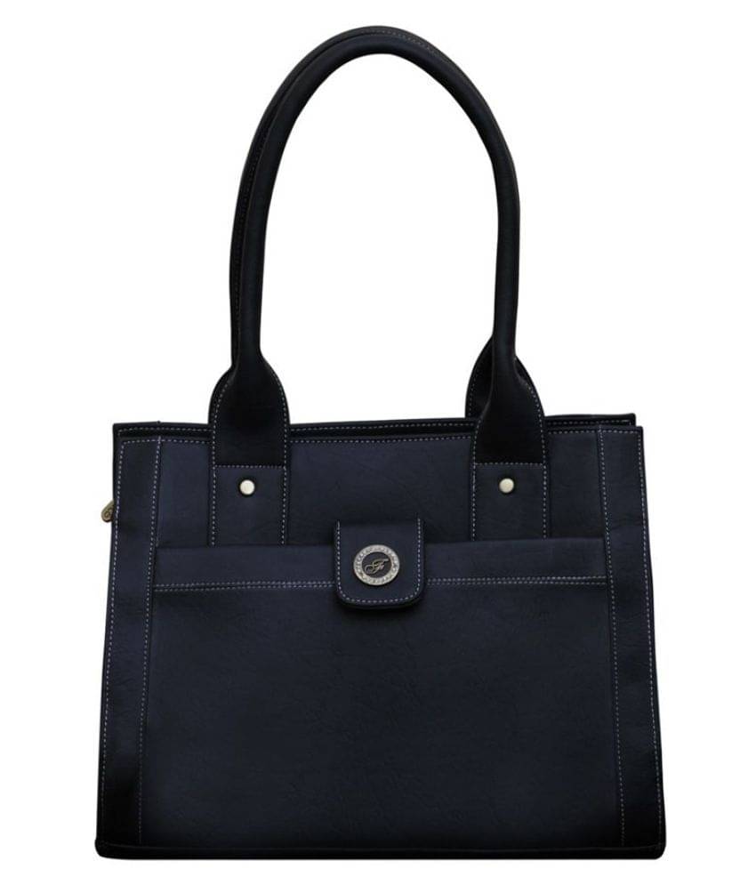     			Fostelo Shoulder Bag Faux Leather Set of 1 ( Black )