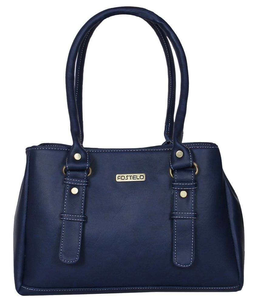     			Fostelo -   Blue Faux Leather Shoulder Bag