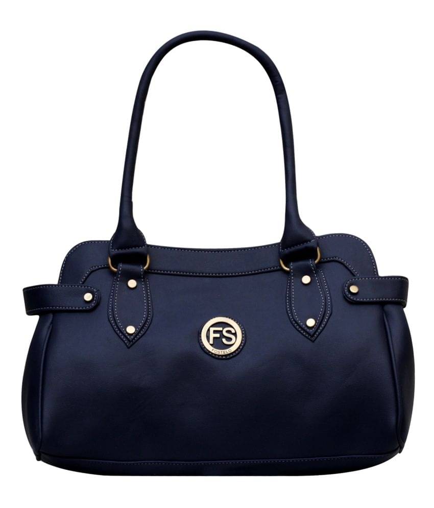     			Fostelo Shoulder Bag Faux Leather Set of 1 ( Blue )
