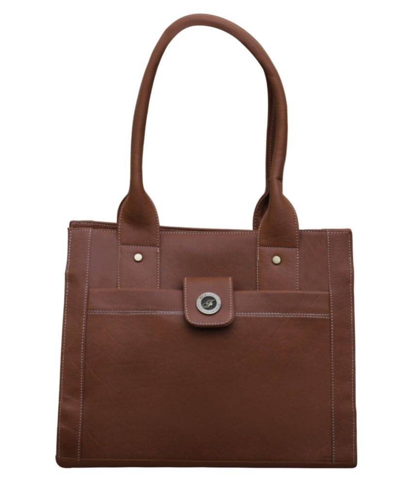     			Fostelo Brown Fabric Shoulder Bag