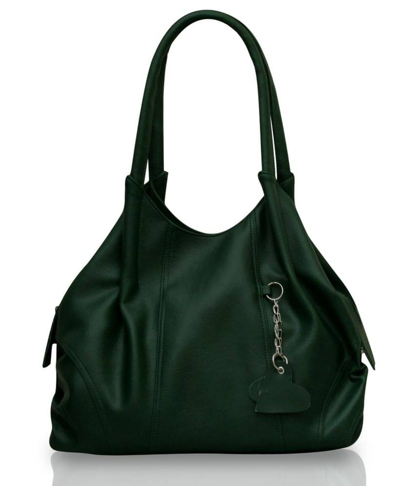     			Fostelo Green Faux Leather Shoulder Bag