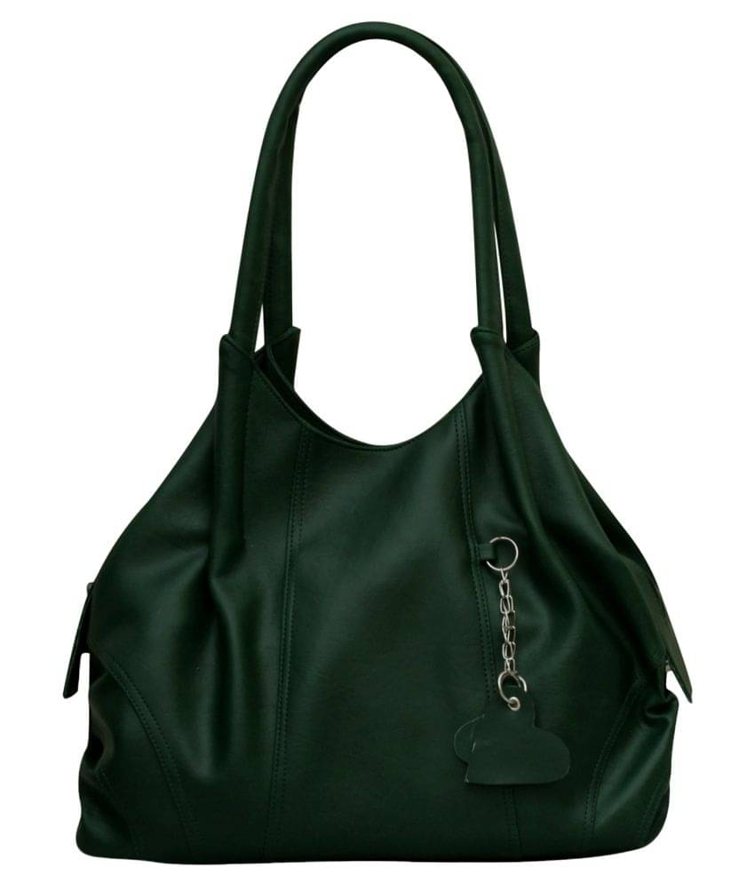     			Fostelo -   Green Faux Leather Shoulder Bag